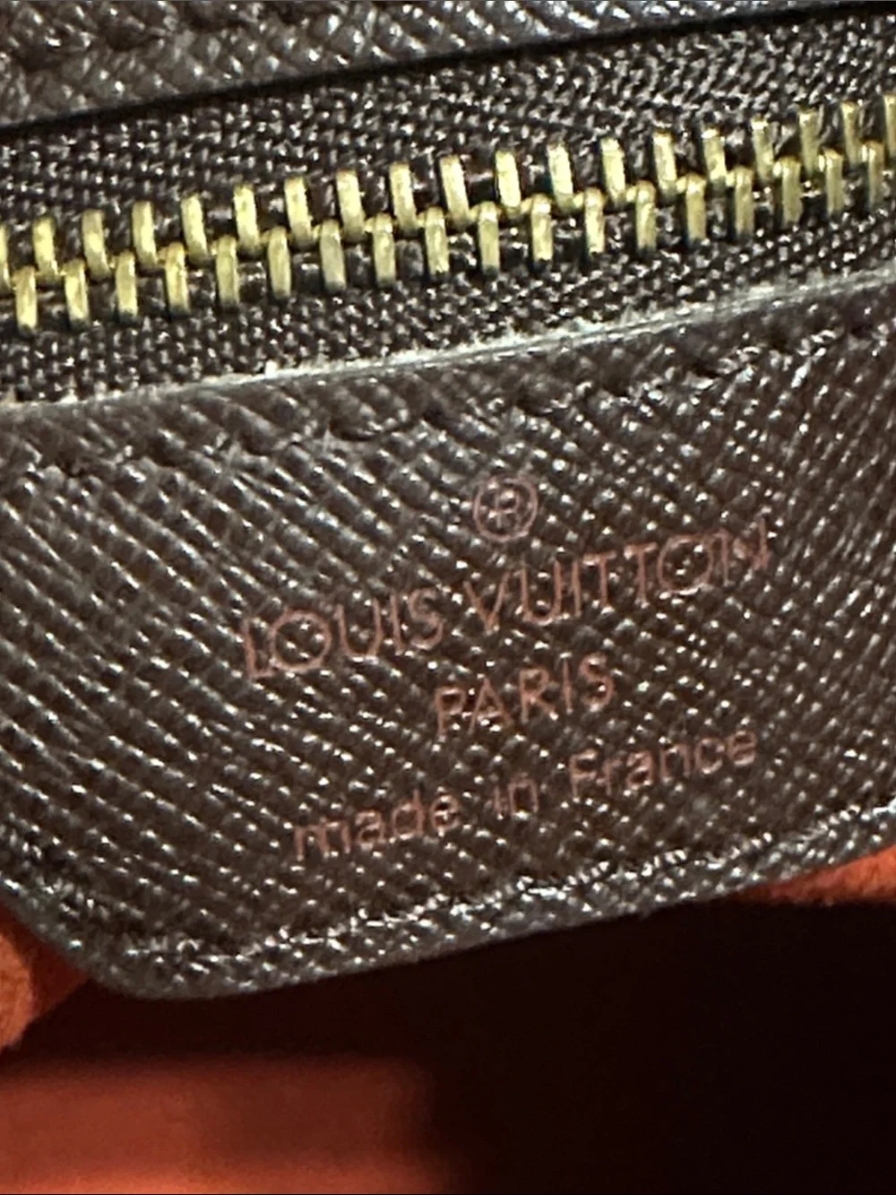 Louis Vuitton Damier Ebene Marais Bucket Bag with Pouch